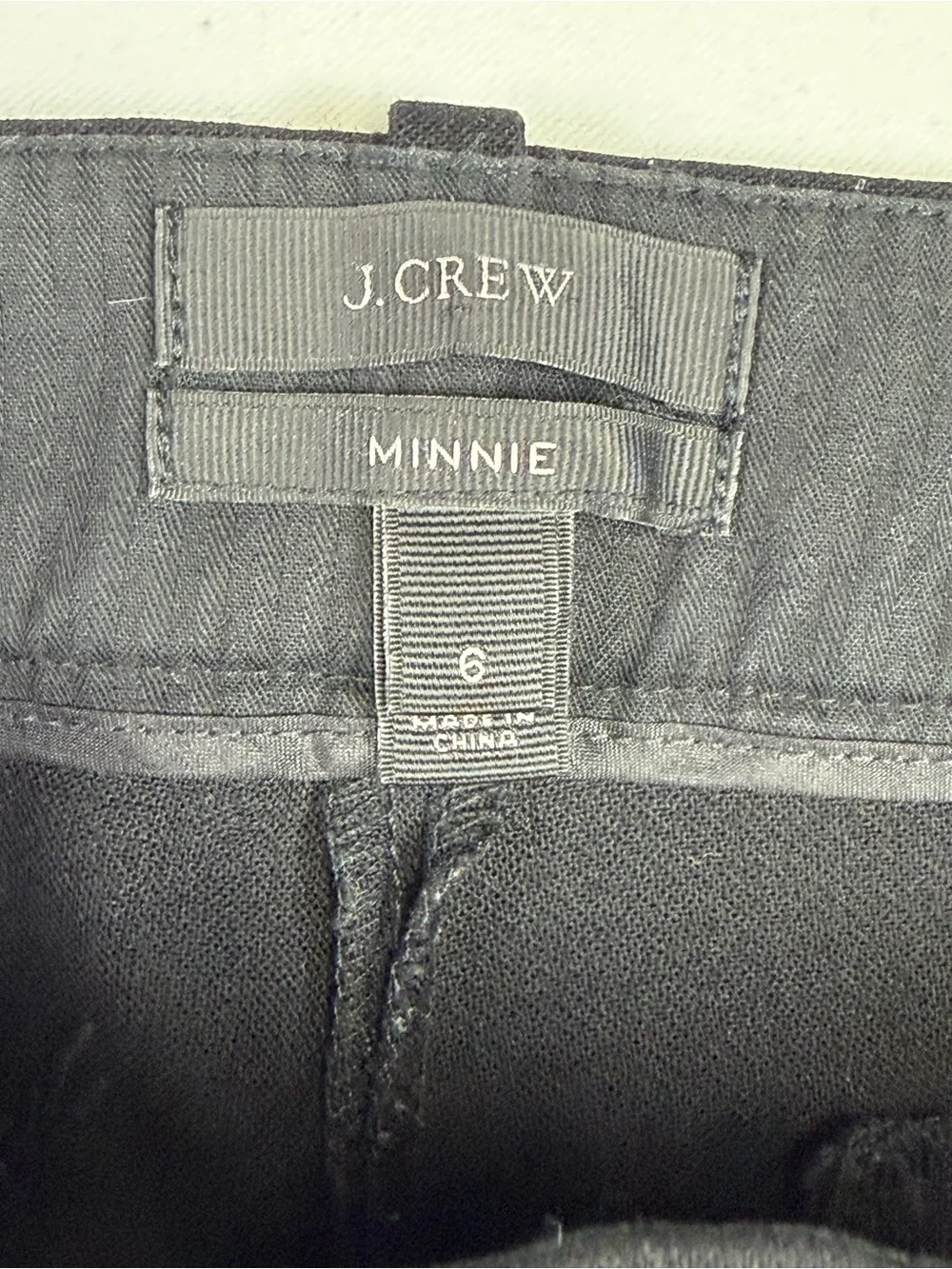 J. Crew Minnie Side Zip Black Slim Dress Pant - perfect / size 6